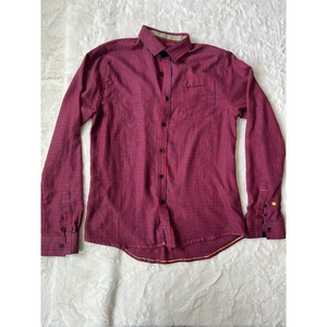 Descendant of thieves mens button up plaid shirt medium‎